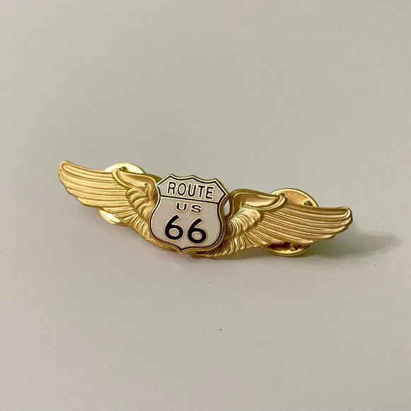 Route 66 Souvenir Wings Lapel Pin - Picture 9 of 9